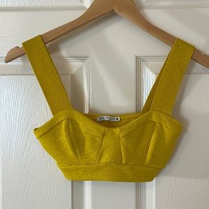 SOLD Zara Yellow Crop Top